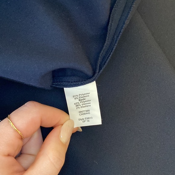 J Crew navy scalloped shift dress - Picture 9 of 10